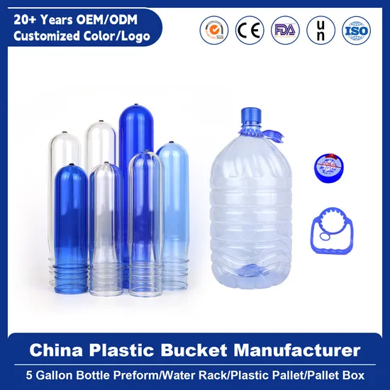 Heavy Duty 750 Gram Pet Water Bottle Preforms 36g Various Neck Size Colorful Plastic Preform for Water Bottles 