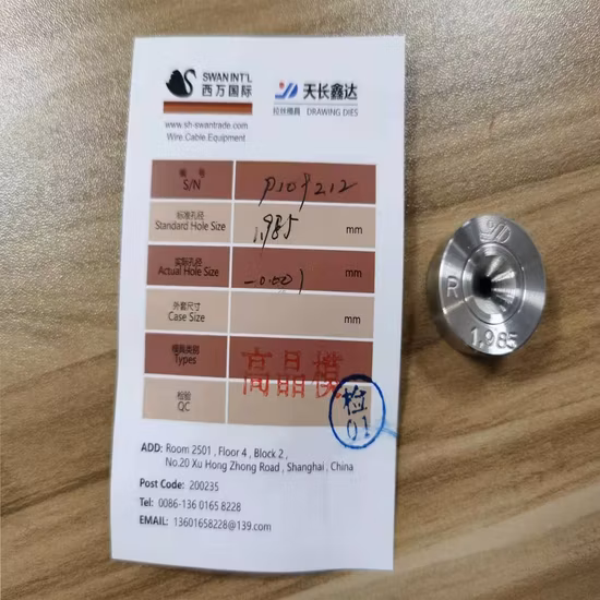 Swan Quality Assurance ND PCD Dies Electric Wire Drawing Dies